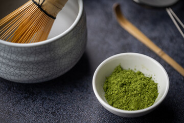 Wall Mural - japanese matcha green tea powder