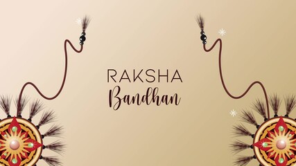 Canvas Print - raksha bandhan celebration lettering with wristbands