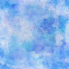 Wall Mural - blue ombre abstract watercolor seamless pattern texture for digital art graphic design and backgroun