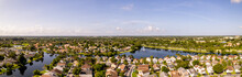 Aerial Photo Homes In Sunrise Weston Florida USA