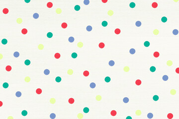 Wall Mural - Polka dot colorful vector artsy on textured wallpaper