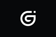 GJ Logo Letter Design On Luxury Background. JG Logo Monogram Initials Letter Concept. GJ Icon Logo Design. JG Elegant And Professional Letter Icon Design On Black Background. G J JG GJ