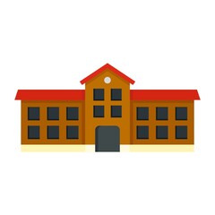 Poster - student university icon flat isolated vector