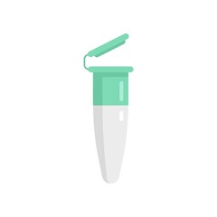 Poster - Analyse tube icon flat isolated vector