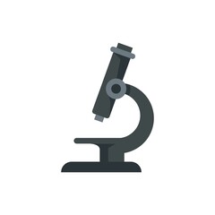 Poster - microscope icon flat isolated vector