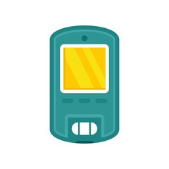 Sticker - Digital glucometer icon flat isolated vector