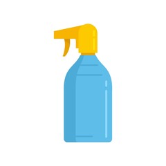 Poster - Sunscreen spray icon flat isolated vector