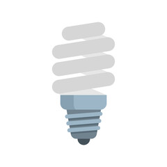 Poster - Led bulb icon flat isolated vector