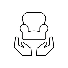 Poster - Sofa chair icon