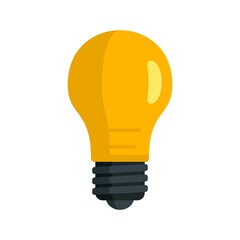 Poster - Classic light bulb icon flat isolated vector