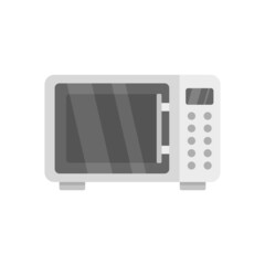 Poster - Microwave radiation icon flat isolated vector