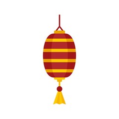 Poster - Design chinese lantern icon flat isolated vector