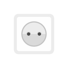 Poster - cable power socket icon flat isolated vector