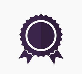Wall Mural - badge flat design icon. award template.