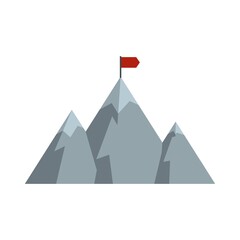 Poster - video game target icon flat isolated vector