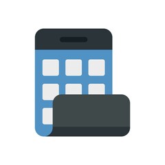 Poster - flexible screen icon flat isolated vector