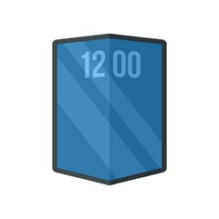 Poster - flexible gadget screen icon flat isolated vector