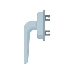 Poster - window handle icon flat isolated vector