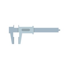 Aufkleber - Caliper icon flat isolated vector