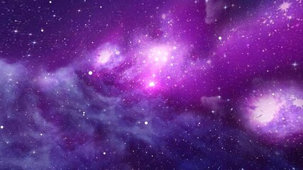 Wall Mural - Open space video footage. Space gas clouds. Cosmos neutral animation.	
