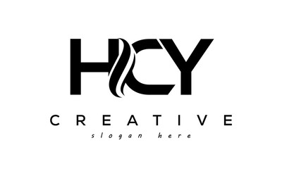 Letter HCY creative logo design vector	