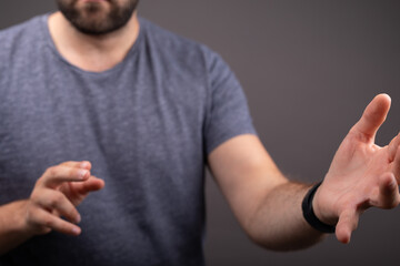 Poster - Empty Open Hand in closeup