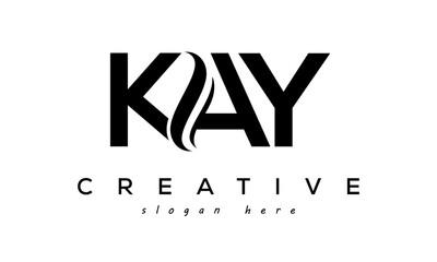 Letter KAY creative logo design vector	