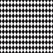 Geometric black and white rhombs in checker position. Vector.