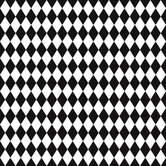 Poster - Geometric black and white rhombs in checker position. Vector.