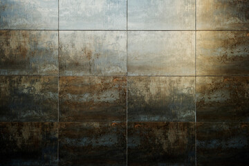 Poster - Tiled wall grunge texture