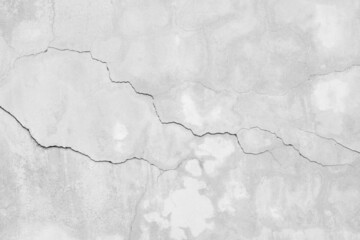 Poster - Cracked pattern on the cement wall as background