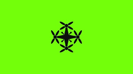 Poster - transport drone icon animation