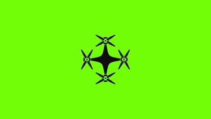 Poster - Copter drone icon animation