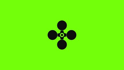 Poster - modern drone icon animation