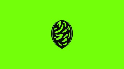 Poster - Peach seed icon animation