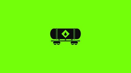 Poster - Petrol wagon icon animation