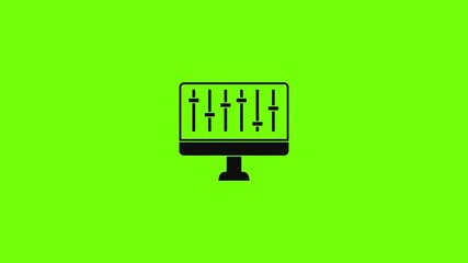 Poster - Equalizer monitor icon animation