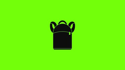 Poster - student backpack icon animation