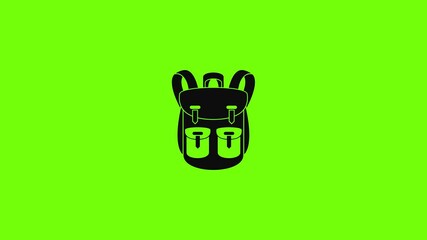 Poster - climbing backpack icon animation