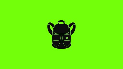 Poster - forest backpack icon animation