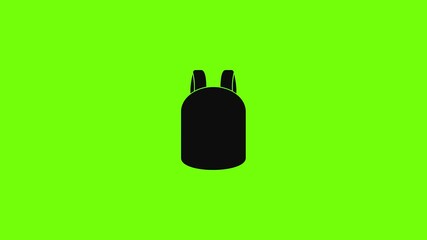 Poster - college backpack icon animation