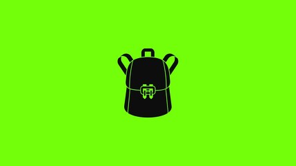 Sticker - Trendy backpack icon animation