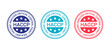 HACCP certified stamp. Quality warranty badge. Vector illustration.