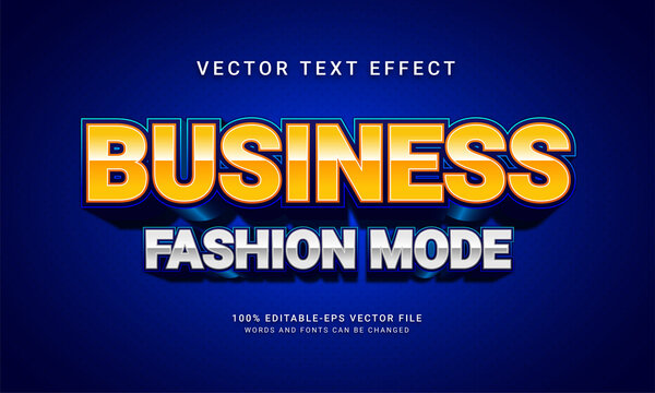 Business fashion mode editable text style effect with promotion sale theme