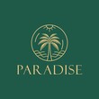 © heri - Palm tree Summer Vacation for Holiday Rental's Travel vector logo design