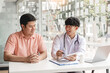 © Pichsakul - Diagnose,  A male patient listening a male doctor about diagnosis his symptoms after medical exam