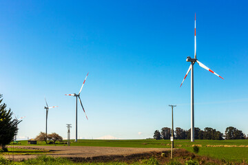 wind turbines for electric power production
