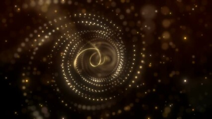 Wall Mural - This is a motion stock graphic that shows particles moving in a spiral.