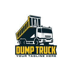 Wall Mural - dump truck logo vector