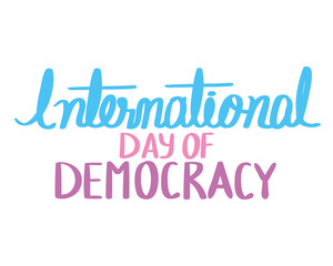 Sticker - international day of democracy